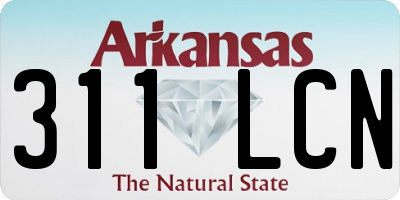 AR license plate 311LCN