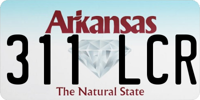 AR license plate 311LCR