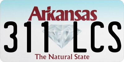 AR license plate 311LCS