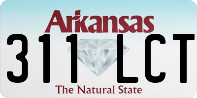 AR license plate 311LCT