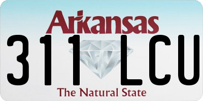 AR license plate 311LCU