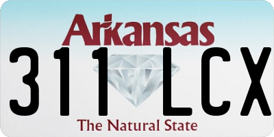 AR license plate 311LCX