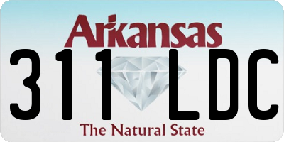 AR license plate 311LDC