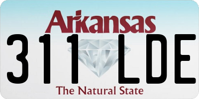 AR license plate 311LDE