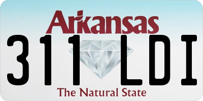 AR license plate 311LDI