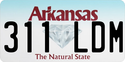 AR license plate 311LDM