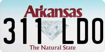 AR license plate 311LDO