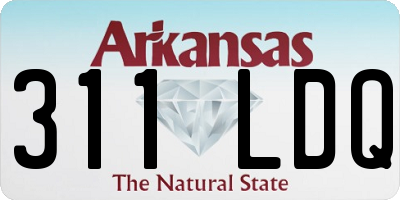 AR license plate 311LDQ