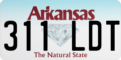 AR license plate 311LDT