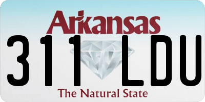 AR license plate 311LDU