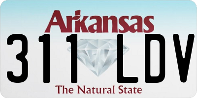 AR license plate 311LDV