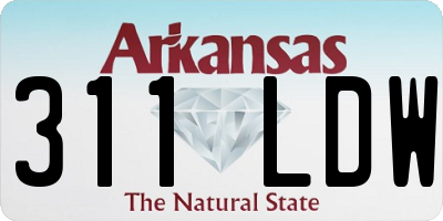 AR license plate 311LDW