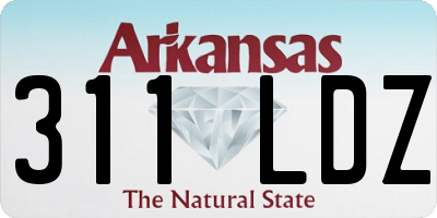 AR license plate 311LDZ