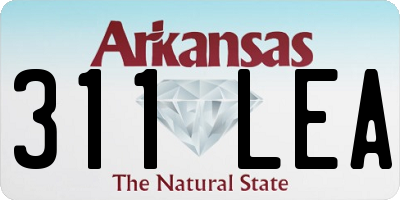 AR license plate 311LEA