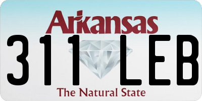 AR license plate 311LEB