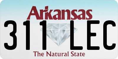 AR license plate 311LEC