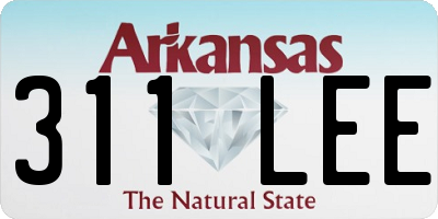 AR license plate 311LEE