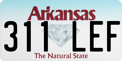 AR license plate 311LEF