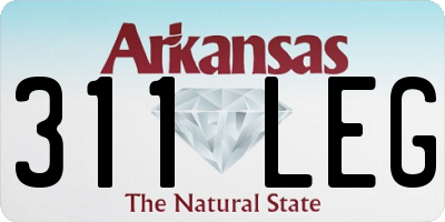 AR license plate 311LEG