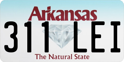 AR license plate 311LEI