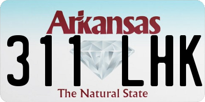AR license plate 311LHK