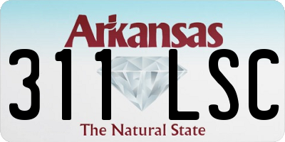 AR license plate 311LSC
