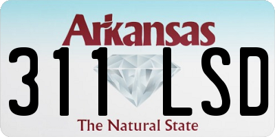 AR license plate 311LSD