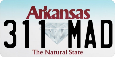 AR license plate 311MAD