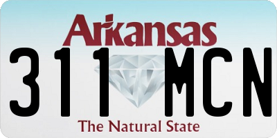 AR license plate 311MCN