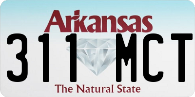 AR license plate 311MCT