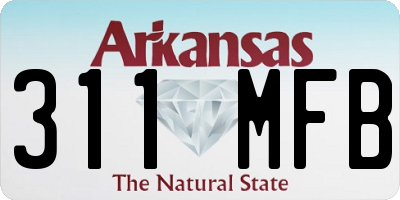 AR license plate 311MFB