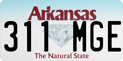 AR license plate 311MGE
