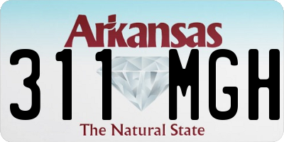 AR license plate 311MGH