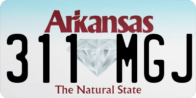 AR license plate 311MGJ