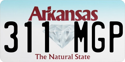 AR license plate 311MGP