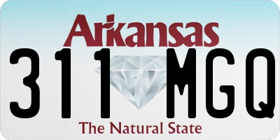 AR license plate 311MGQ