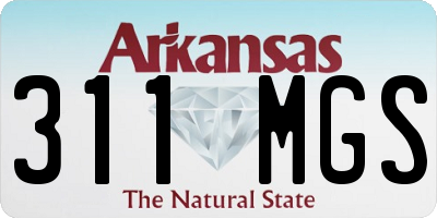 AR license plate 311MGS