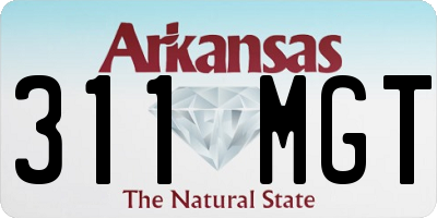 AR license plate 311MGT