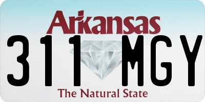 AR license plate 311MGY