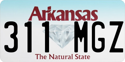 AR license plate 311MGZ