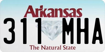 AR license plate 311MHA