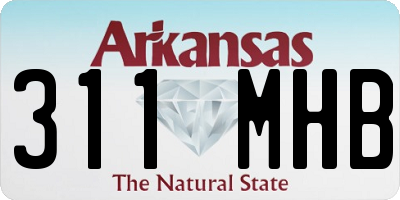 AR license plate 311MHB