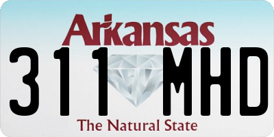 AR license plate 311MHD