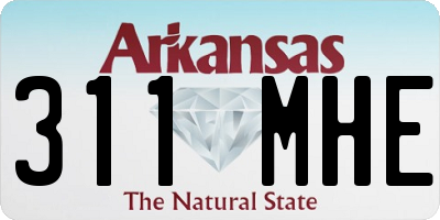 AR license plate 311MHE