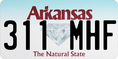 AR license plate 311MHF