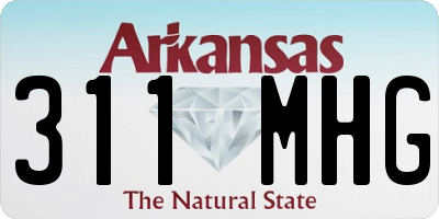 AR license plate 311MHG