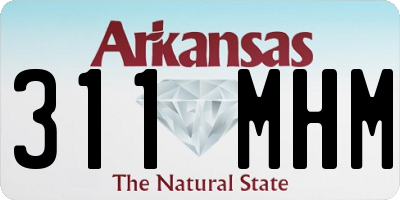AR license plate 311MHM