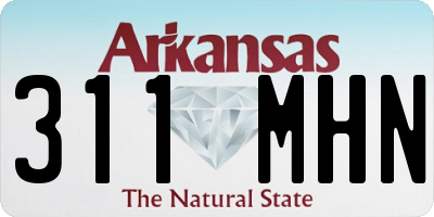 AR license plate 311MHN