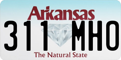 AR license plate 311MHO