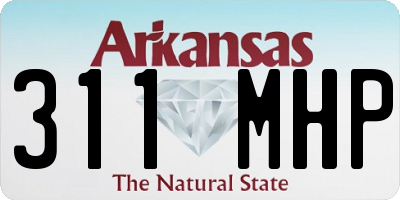 AR license plate 311MHP